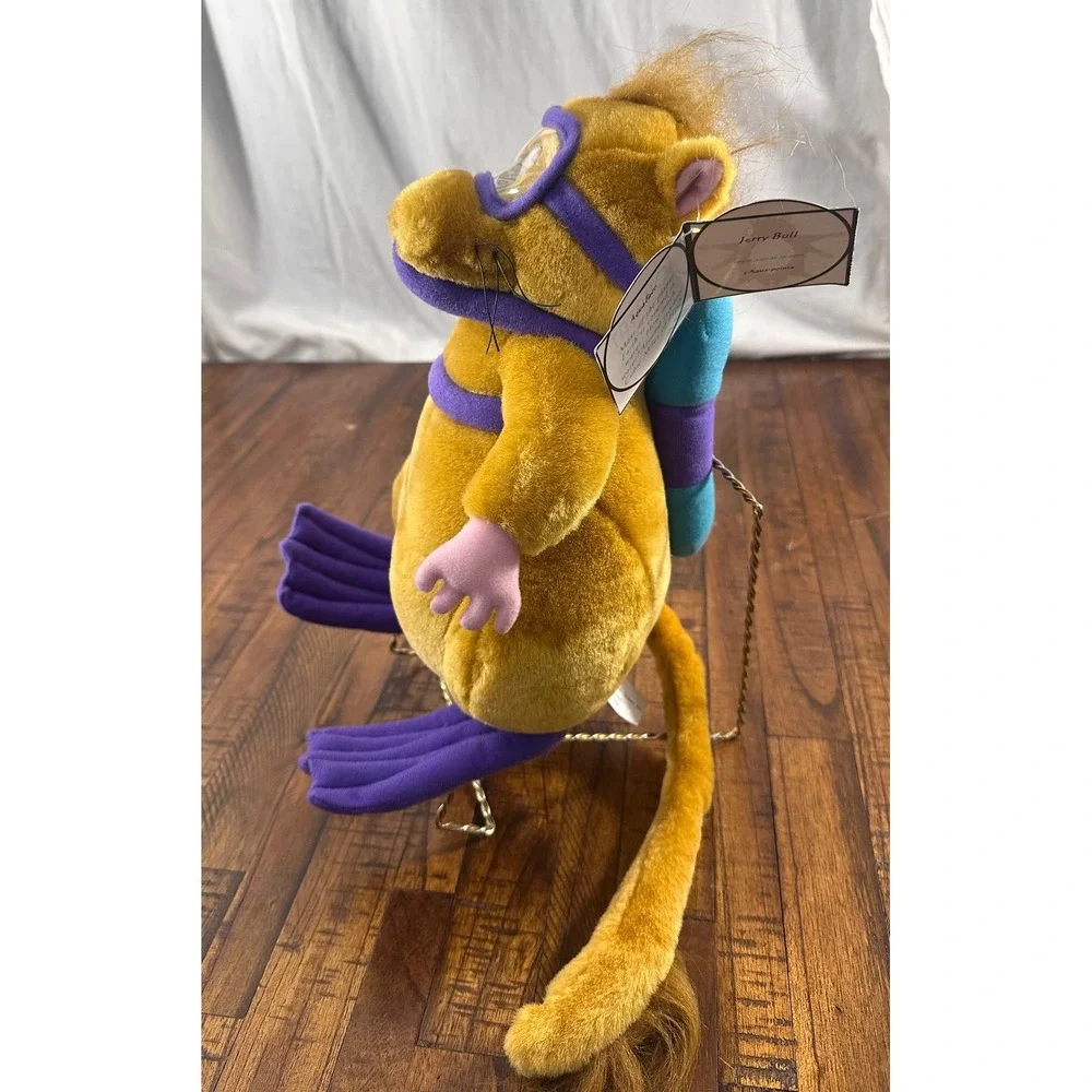 Vintage 2001 Aquatat Jerry Bull Scuba Diving Creature Plush Toy w/ Tags RARE NOS